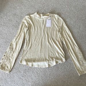 Free people tan long sleeve